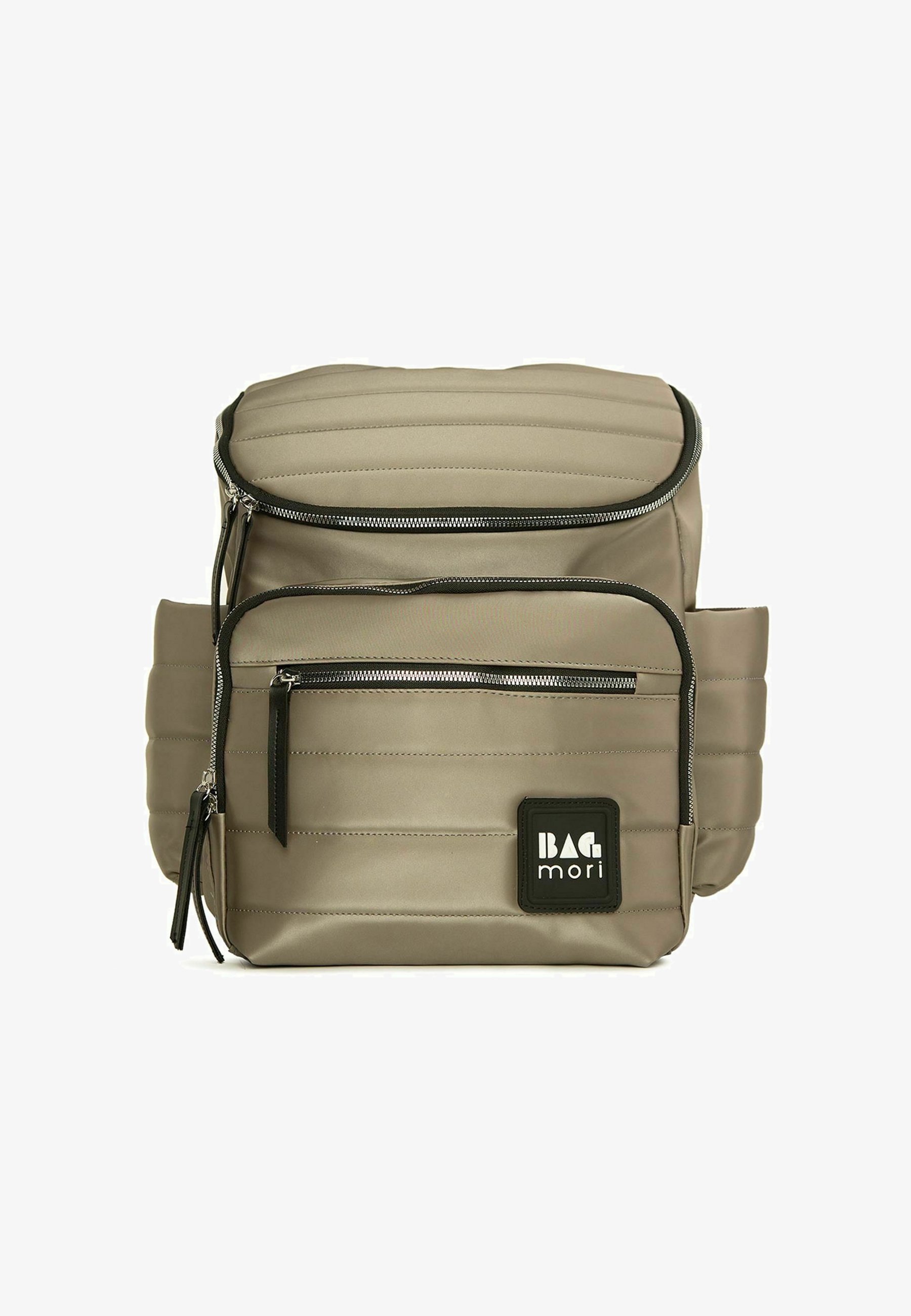 Bagmori SATIN DIAPER BAG BACKPACK Wickeltasche grey/grau