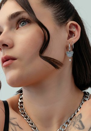 Wildcat, Earrings - silver-coloured