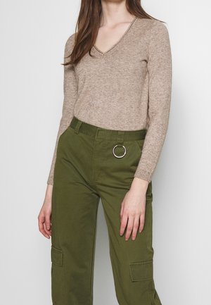 Trui - mottled beige