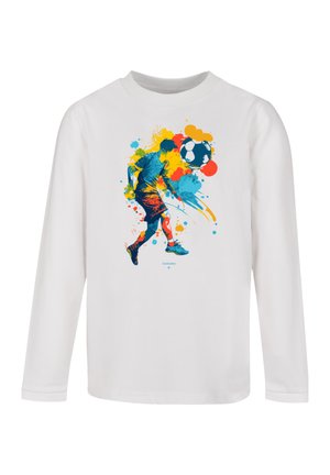 FUSSBALLER BUNT - Long sleeved top - weiß