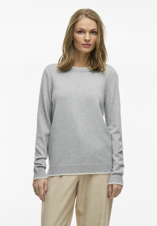 RUNDHALS - Strickpullover