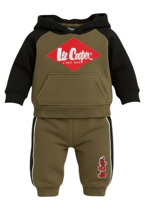 Lee Cooper, LEE COOPER - ENSEMBLE JOGGING IMPRIMÉ LEE COOPER - Tuta - kaki