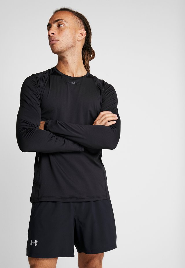ESSENCE TEE - T-shirt à manches longues - black