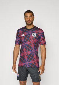 adidas Performance OLYMPIQUE LYONNAIS PREMATCH JERSEY - Klubbklær - black