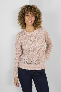Cream CRTILEY LACE SMOCK WAITS - Palaidinė - burnished lilac