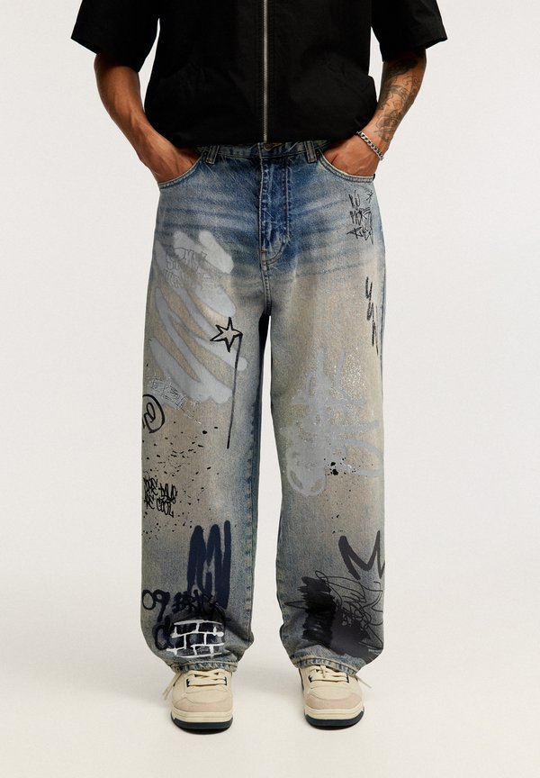 GRAFFITI SKATER - Jeans Straight Leg