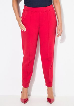 KONISCHES BEIN BIESE ELASTIKBUND - Pantaloni - ruby red