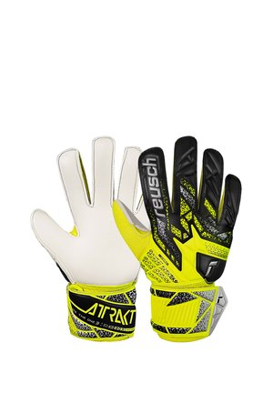 ATTRAKT SOLID  - Torwarthandschuh - safe yellow/silver