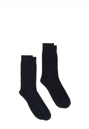 TWO-PACK WITH POLKA DOT PATTERN - Calze - black