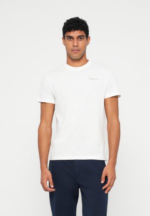 SLIM LINEAR TEE 2 PACK - Βασικό μπλουζάκι - ecru/dark night navy