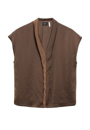 s.Oliver, T-SHIRT - Blouse - mokka