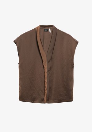s.Oliver, T-SHIRT - Blouse - mokka