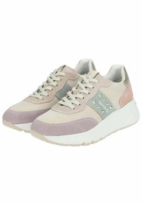 NeroGiardini Sneakers laag - velour lilla velour yogurt