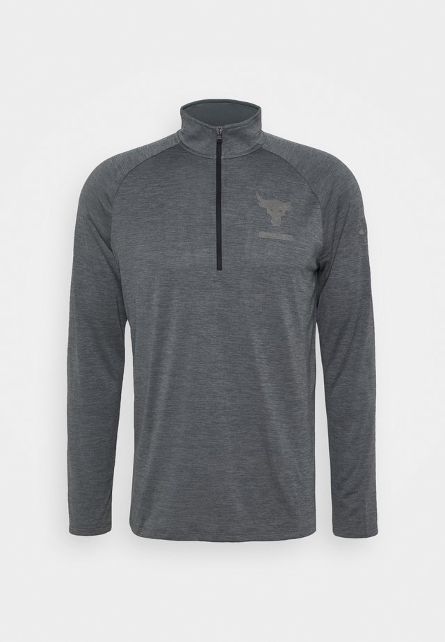 PROJECT ROCK TECH ZIP - Sports shirt - pitch gray light heather