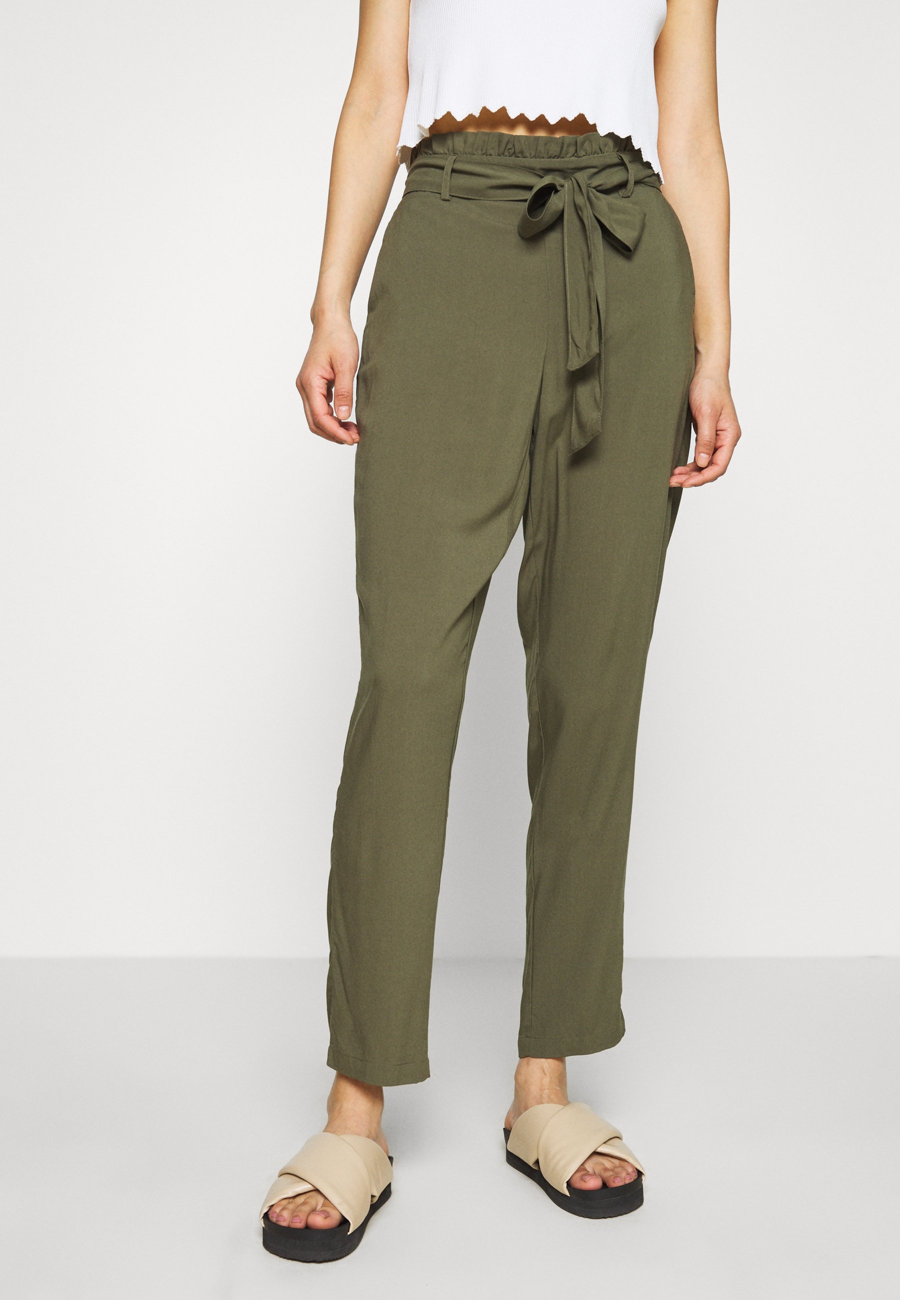 VERO MODA Damen Hose 'Tall Paperbag' – High Waist Mit Kordelzug, Lockere Passform (65% EcoVero Viskose)