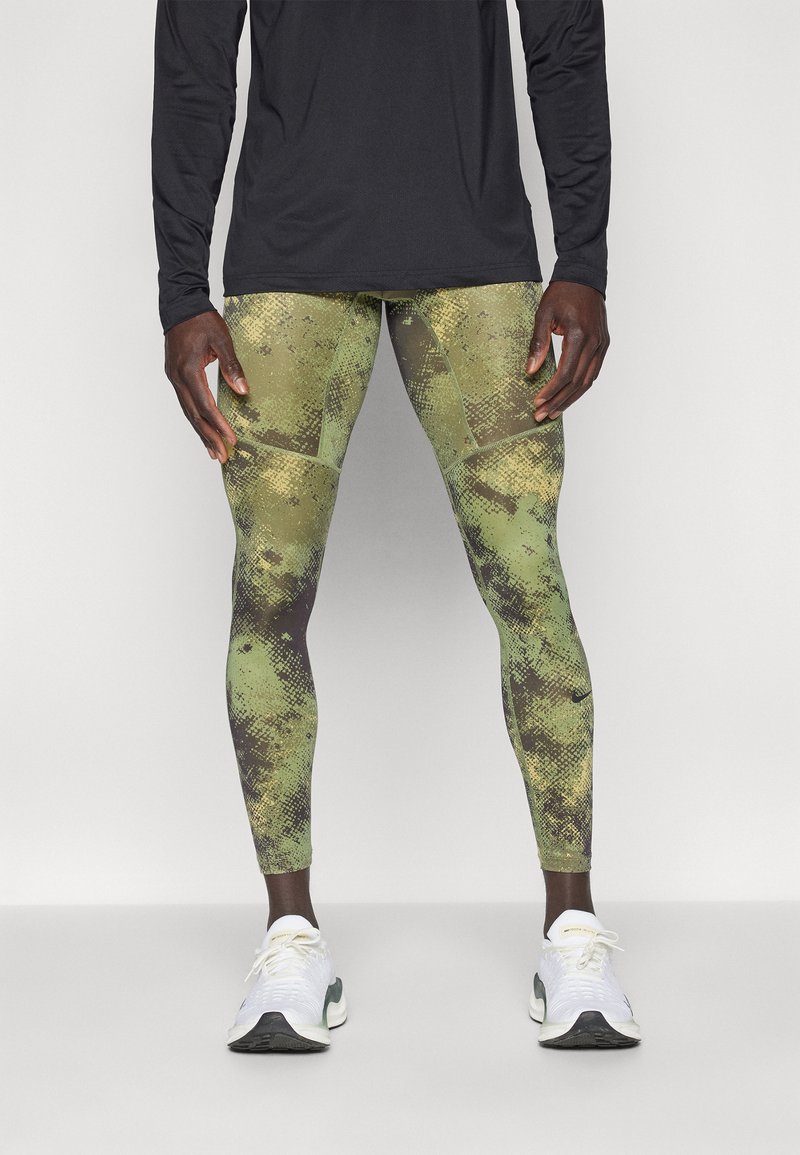 Nike Performance CAMO - Leggings - oil green/medium olive/black