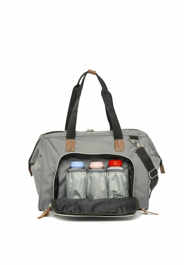 SHOULDER DIAPER BAG – Wickeltasche – grau
