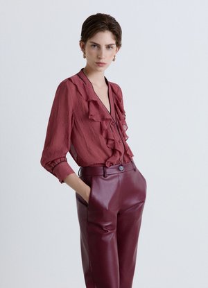 Calliope, CAMICIA TINTA UNITA - Camicetta - malva