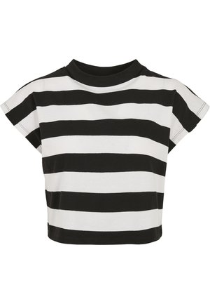 STRIPE - T-shirt med print - black/white