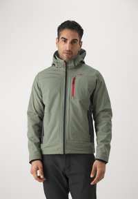 CMP - MAN JACKET ZIP HOOD - Softshelljacke - salvia Thumbnail-Bild 1