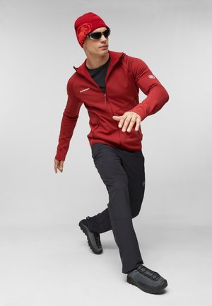 Mammut, ACONCAGUA ML HOODED JACKET MEN - Fleece jacket - dark mammut red