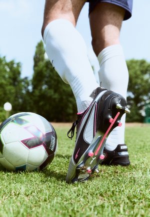 KING ULTIMATE - Screw-in stud football boots - silver coloured/black/sun struck/white