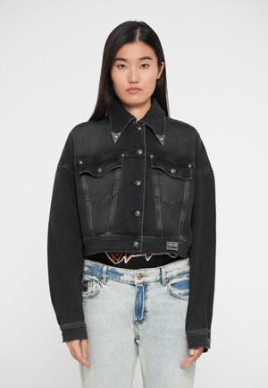 EMBLEM - Denimová bunda - black