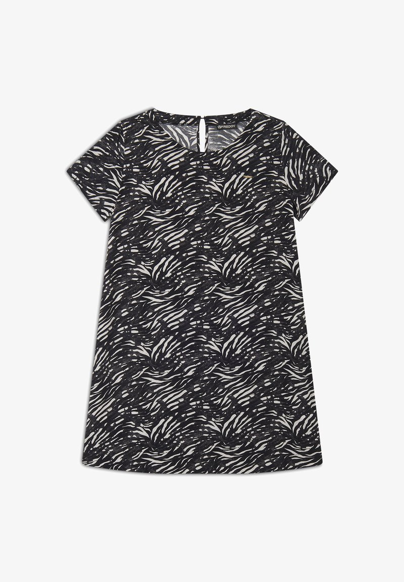Freddy MIDI ANIMALIER CON MANICHE CORTE - Vestido informal - white zebra animalier