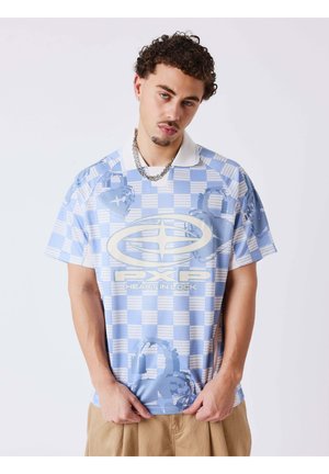 MANCHES COURTES À COL LOVE STROY - Poloshirt - bleu