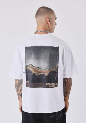 Camiseta estampada - blanc