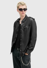 AllSaints ERGO - Leren jas - black