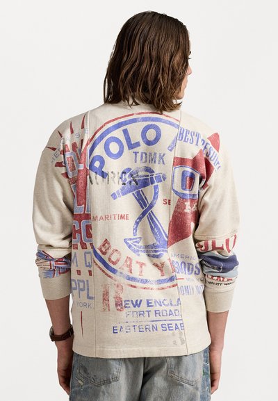 Polo Ralph Lauren LONG SLEEVE - Jaka ar rāvējslēdzēju - chalk heather multi