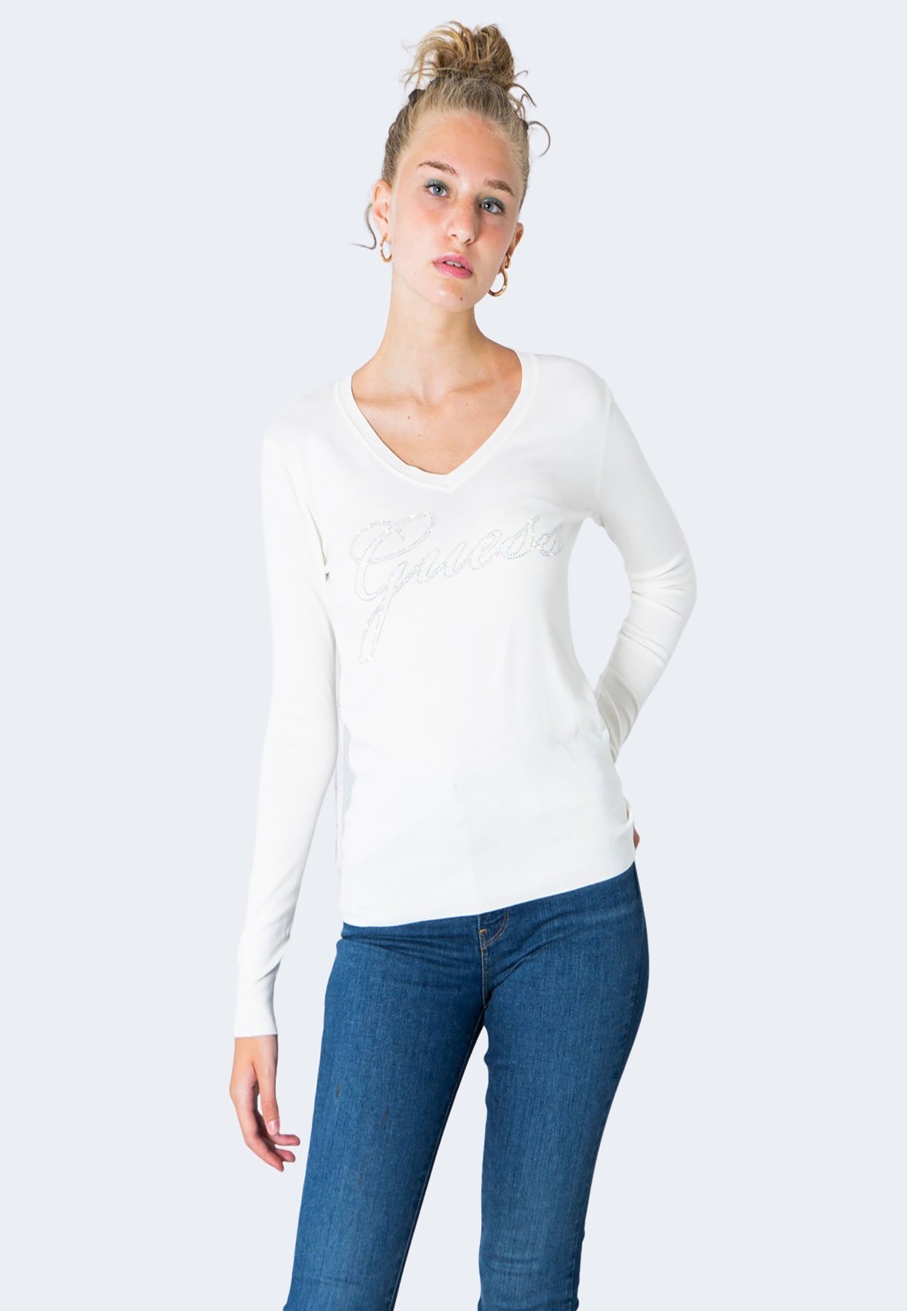 cream thin jumper