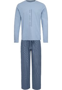 Niet geselecteerd, hellblau nadelstreifen