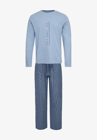 Niet geselecteerd, hellblau nadelstreifen