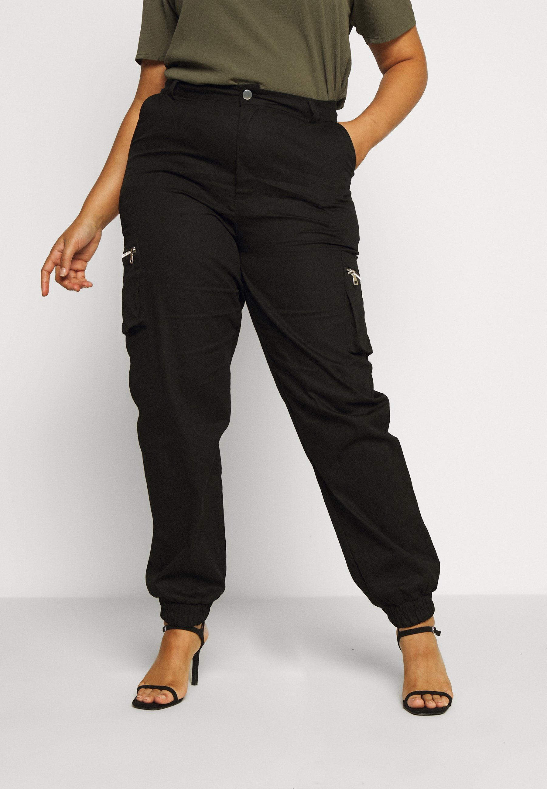 plus size cargo pants with pockets