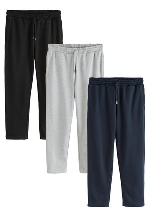 Next REGULAR FIT -  RICH JOGGERS 3 PACK  - Pantaloni de trening - black navy blue grey marl