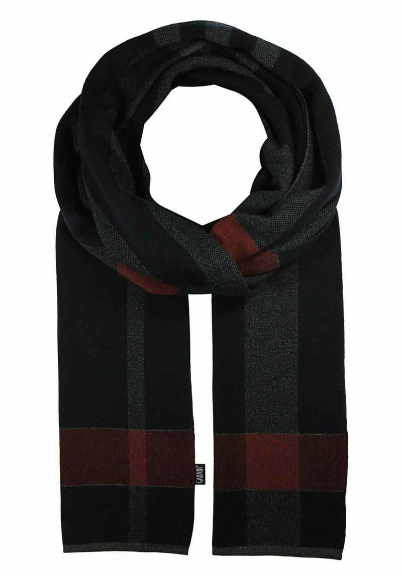 GASSANI Cravatta Uomo A Quadri - Grigio/Rosa/Nero - Larghezza 6 Cm, Taglia Unica