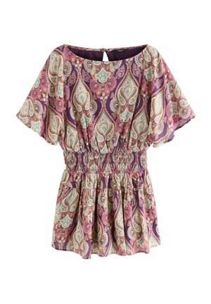 SHIRRED WAIST - Salopetă - pink purple paisly print