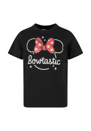Mister Tee MINNIE MOUSE BOWTASTIC TEE - T-shirt imprimé - black