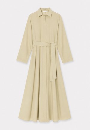 Touché Privé, SPECIAL TEXTURED SHIRT DRESS - Μάξι φόρεμα - yağ yeşili