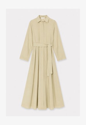 Touché Privé, SPECIAL TEXTURED SHIRT DRESS - Μάξι φόρεμα - yağ yeşili