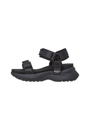 VENUS BLOCK - Sandalen met plateauzool - black