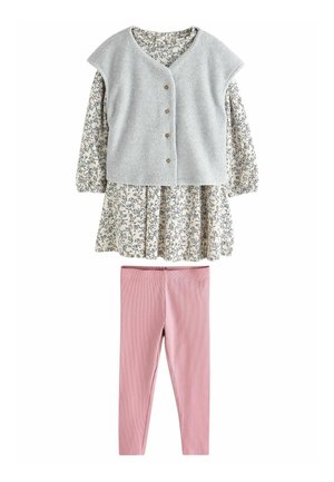 LONG SLEEVE SET - REGULAR FIT - Flísová bunda - grey