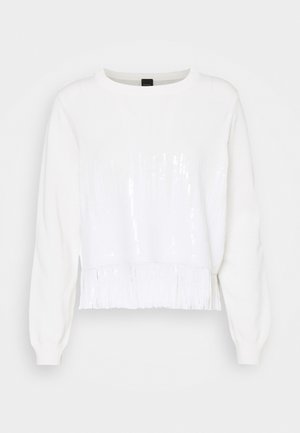 Stickad tröja - white