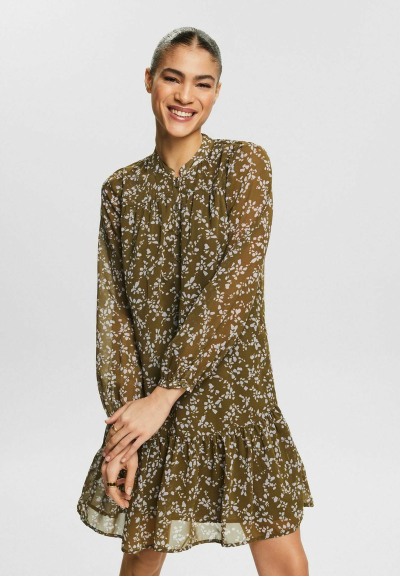 Esprit Skjortekjole - khaki green