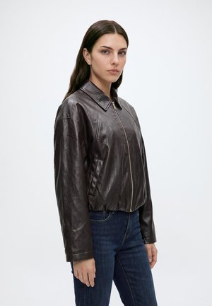 ONLY ONLMASJA PADDED BOMBER  - Яке от изкуствена кожа - chocolate torte