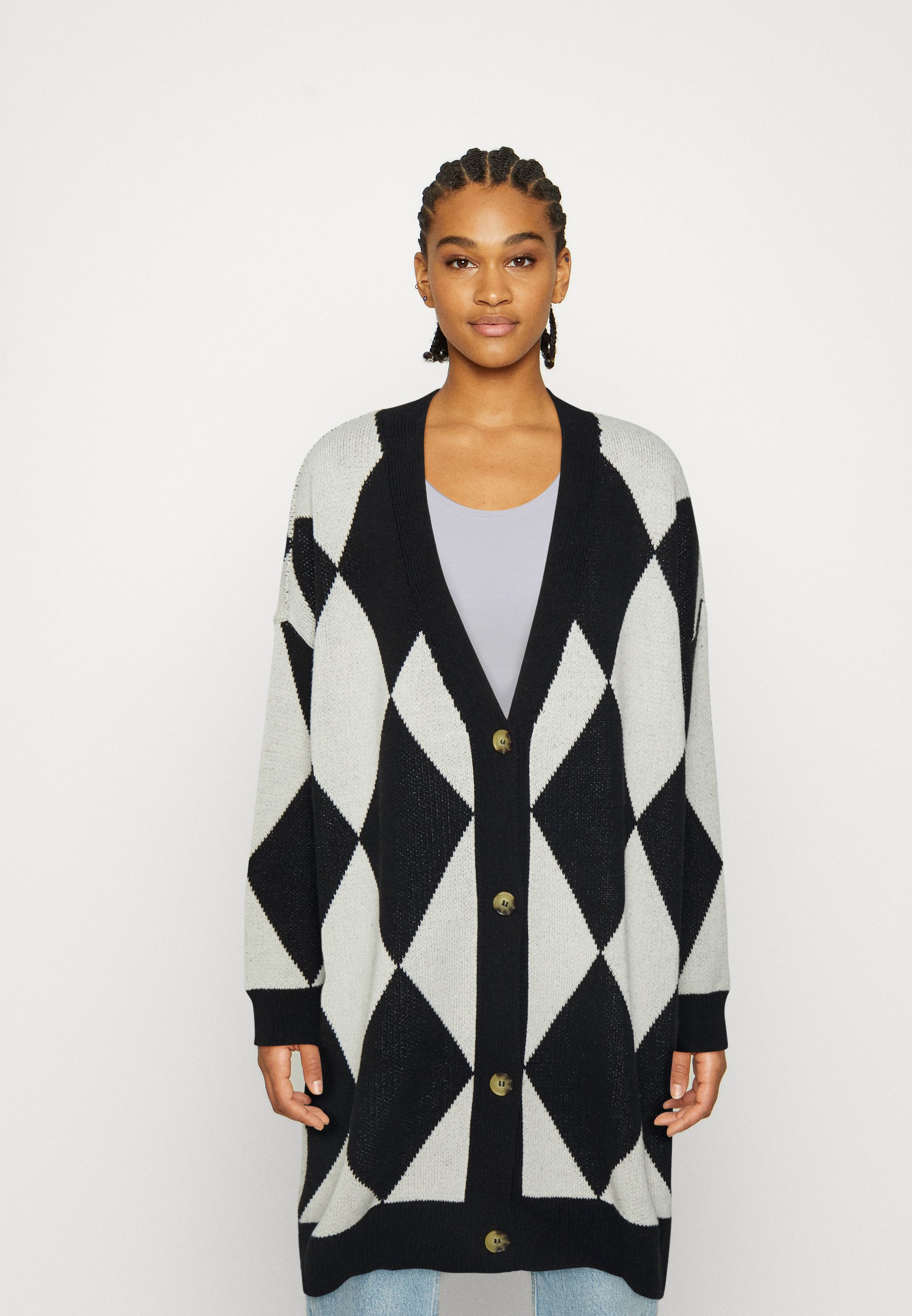Neon \u0026 Nylon Knit Cardigan 'HARLY' Female Size XL
