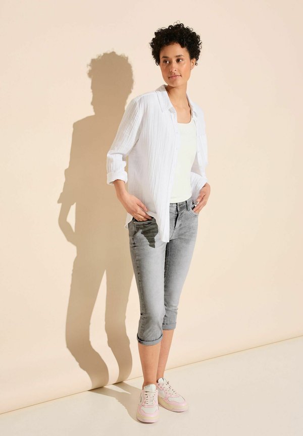 3/4  - Jeans Shorts - grau