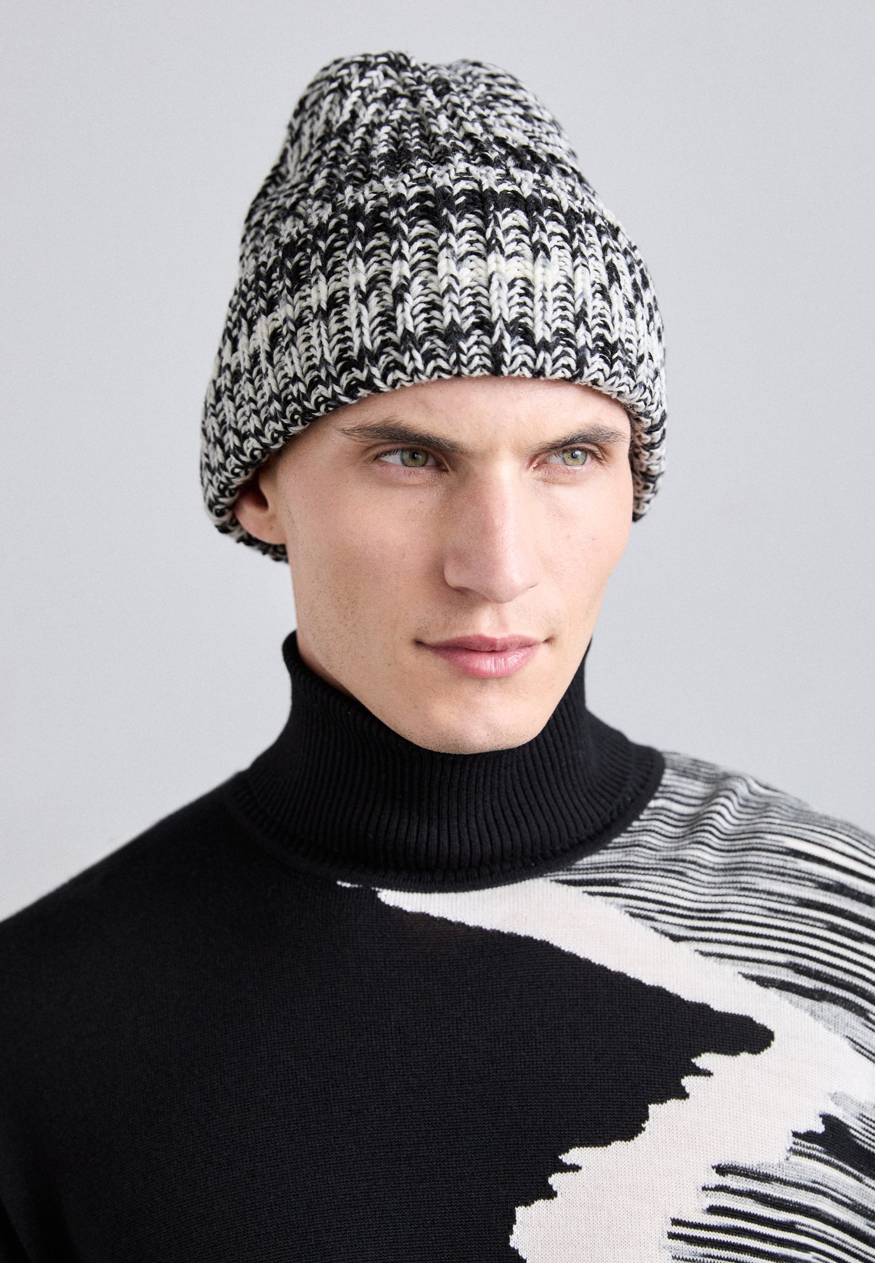 Missoni BEANIE UNISEX - Beanie - black/white/black - Zalando